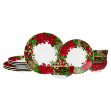 222 Fifth December Blooms 12-piece Dinnerware Set