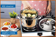 Mainstays Stainless Steel 4-Quart Steamer Pot with Glass Lid, Induction Compatible, Dishwasher Safe, Veggies, Fish - Brands For Less USA