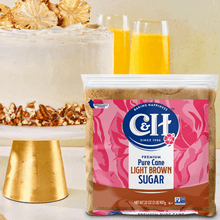 C&H Premium Pure Cane Light Brown Sugar 2 lb. Zipper-Pak