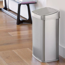 Nine Stars 13.2-Gal. Stainless Steel Sensor Trash Can - Silver
