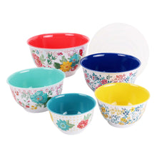 The Pioneer Woman 10-Piece Melamine Mixing Bowl Set, Fancy Flourish