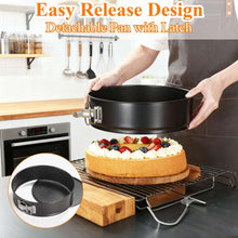 Aovky Springform Cake Pans Set of 3, Nonstick Spring Form Pan with Removable Bottom, 4, 7, 9, Inch Round Leakproof Cheesecake Pans for Baking with 30 Pcs Parchment Paper Liners - Brands For Less USA