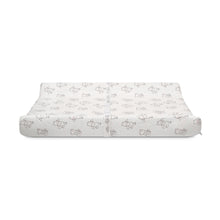 Disney Winnie the Pooh Contoured Changing Pad with Plush Cover by Delta Children – Machine Washable Cover and Waterproof Outer Layer, Grey