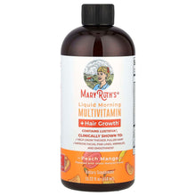 MaryRuth's, Liquid Morning Multivitamin + Hair Growth, Peach Mango, 15.22 fl oz (450 ml)