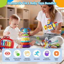 Dimoarch 4 in 1 Baby Toys 6-12 Months Boys Girls, Montessori Babies Toy, Infant Toys Suitable for 3-6-9-12 Months Old Baby Boys and Girls Toy Bundles Gift - Brands For Less USA