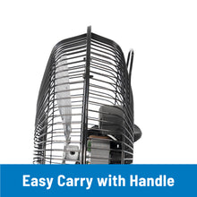 Mainstays 9 Inch High Velocity Metal 3-Speed Fan with 360-Degree Tilt and Wall Mount