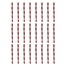 24 Count Red Glitter Icicle Christmas Ornaments, 7 in, by Holiday Time