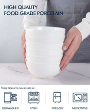 Delling Ceramic Soy Sauce Dipping Bowls, 4oz, Set of 6, White