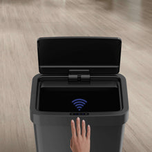 Mainstays Kitchen Automatic Trash Can, 13.2 Gallon Plastic Motion Sensor Garbage Bin, Black