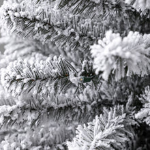 24 in Pre-Lit Cooper Flocked Spruce Artificial Christmas Tree with 35 Clear LED Lights and Stand, by Holiday Time