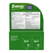 Zyrtec 24 Hour Allergy Relief Tablets with 10mg Cetirizine HCl, 120 ct.