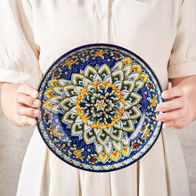 Malacasa Pasta Bowls, Ceramic Salad Bowls Set of 6, 42 oz Large Corlorful Serving Bowls for Kitchen, Dishwasher Microwave Safe Soup Bowls Set, Pasta Plates