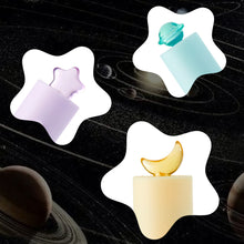 Bolígrafos de gel Kaco FIRST, papelería bonita, tinta negra, 3 unidades, punta fina de 0,5 mm, bolígrafos estéticos con forma de estrella para diario (serie Planet)