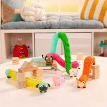 Battat Li'l Barn Buddies 5 Sensory Farm Animal Tubes, Toddler and Preschool Toys