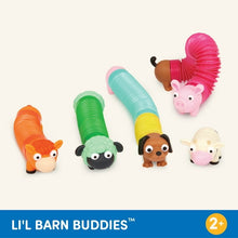 Battat Li'l Barn Buddies 5 Sensory Farm Animal Tubes, Toddler and Preschool Toys