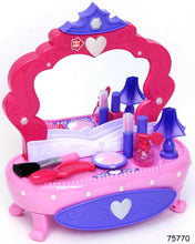 Kid Connection Light-Up Plastic Vanity Set with Storage Drawer, 7 Pieces, Baby and Toddler Toy