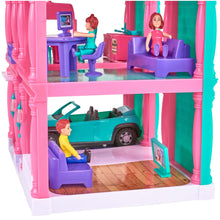 Kid Connection 3-Story Dollhouse Play Set, Pink, 24 Pieces, Toddler Toy Ages 3+