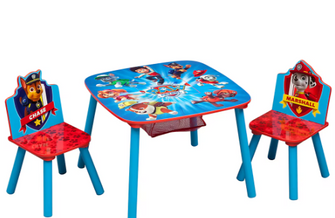 Delta Children Nickelodeon PAW Patrol 3-Pc. Table and Chair Set with Storage