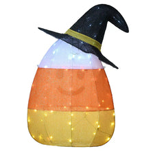National Tree 35" Pre-Lit Candy Corn Witch