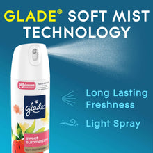 Glade® Odor Fighting Soft Mist Air Freshener Room Spray, Sweet Summertime, 7.3oz., 1 Count