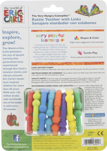 World of Eric Carle, the Very Hungry Caterpillar Rattle Teether with Links 1 Count (Pack of 1) - Brands For Less USA