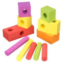 Spark Create Imagine Foam Peg Building Blocks, 100 Pieces, Baby and Toddler Toys