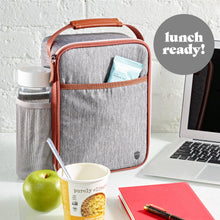 Acorn St by Fit & Fresh Vertical Insulated Reusable Lunch Bag for Men, Women, Kids, Steel - Brands For Less USA