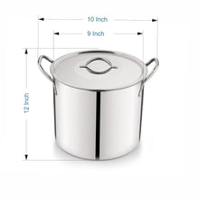 Mainstays 12-Qt Stainless Steel Stock Pot with Metal Lid - Brands For Less USA