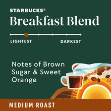 Starbucks Breakfast Blend, Ground Coffee, Medium Roast Hot or Iced Coffee, 18 oz - Brands For Less USA