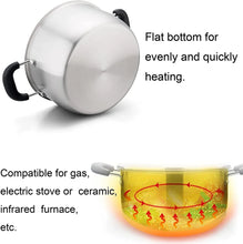 Vesteel 3 Quart Stock Pot, Stainless Steel Metal Pasta Soup Pot with Glass Lid for Cooking, Heat-Proof Double Handles, Heavy Duty & Dishwasher Safe - Brands For Less USA