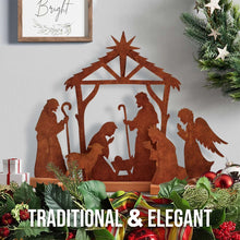 Ayieyill Christmas Tabletop Decorations Indoor 5pcs Nativity Scene Christmas Decor Xmas Decoration