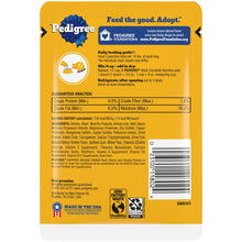 (24 pack) Pedigree Chopped Ground Dinner Wet Food with Beef, Bacon, & Cheese Flavor, 3.5 oz Pouches, 16 Count