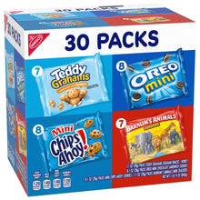 OREO, CHIPS AHOY!, Teddy Grahams Honey & Barnum'S Animal Crackers Variety Pack, 30 Snack Packs - Brands For Less USA