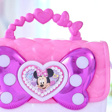 Disney Junior Minnie Mouse Bowfabulous Bag Set, 7-piece, Pretend Play, Kids Toys for Ages 3 Up