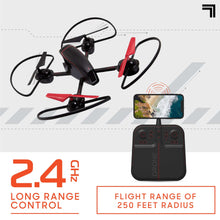 Sharper Image® 10" Mach X Drone with Streaming Camera, 2.4 GHz, Auto-Orientation Control