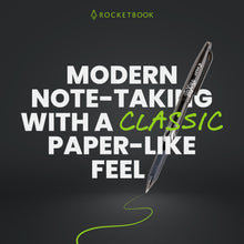 Rocketbook Smart Reusable Core Notebook - Dotted, Executive Size, Black