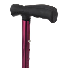 HurryCane Freedom Edition Folding Cane with T Handle, Red - Brands For Less USA