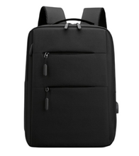 Anti-Theft Laptop Backpack, Waterproof, 15.6 Inch, USB Charging Port, Multi-Compartment for Travel & Office (Black)