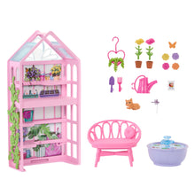 Barbie World Backyard Garden Toy Playset Shelf, Flowers, Fountain & Accessories