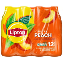 Lipton Peach Iced Tea, Bottled Tea Drink, 16.9 oz, 12 Pack