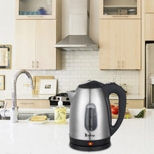 Ktaxon 1500W 1.5L Stainless Steel Electric Kettle with Water Window, Silver