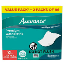 2pack-AssuranceDisposableandPre-MoistenedPremiumExtraLargeWashclothsforAdults-192Count11-_3 - Brands For Less USA