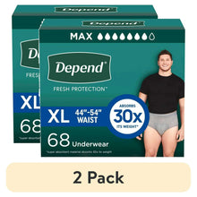 2pack-DependFreshProtectionIncontinenceUnderwearforMen-AdultDiapers-XL-68Count11-5fc86557-3cba-4_1367_1 - Brands For Less USA