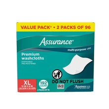2pack_AssuranceDisposableandPre-MoistenedPremiumExtraLargeWashclothsforAdults_192Count1 - Brands For Less USA