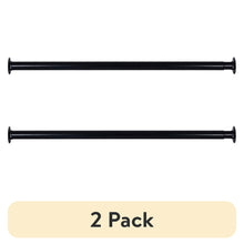 2pack_BetterHomes_Gardens33_60inchesSteelAdjustableClosetRodforAdult_Black - Brands For Less USA