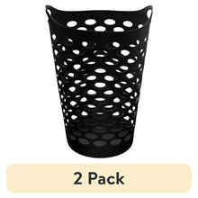 2pack_MainstaysFlexCarryingHandlesLaundryHamper_Black_Adult - Brands For Less USA