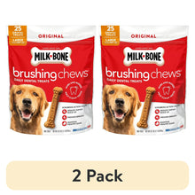 2pack_MilkBoneBrushingChewsOriginalChickenFlavorDailyDentalDogTreats_Large_33.7ozBag - Brands For Less USA
