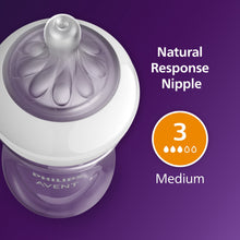 (2 pack) Philips Avent Natural Baby Bottles, Medium Flow, 9oz, Pink, 3-Pack, SCY903/13