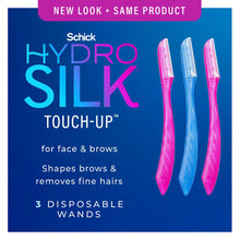 (2 pack) Schick Hydro Silk Touch-up Manual Dermaplaning Razor with Precision Cover, 3 Ct, Women’s Face Razor