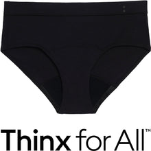 (2 pack) Thinx for All Women's Comfort Brief Leakproof Period Underwear Black